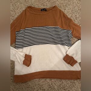Women’s striped sweater medium